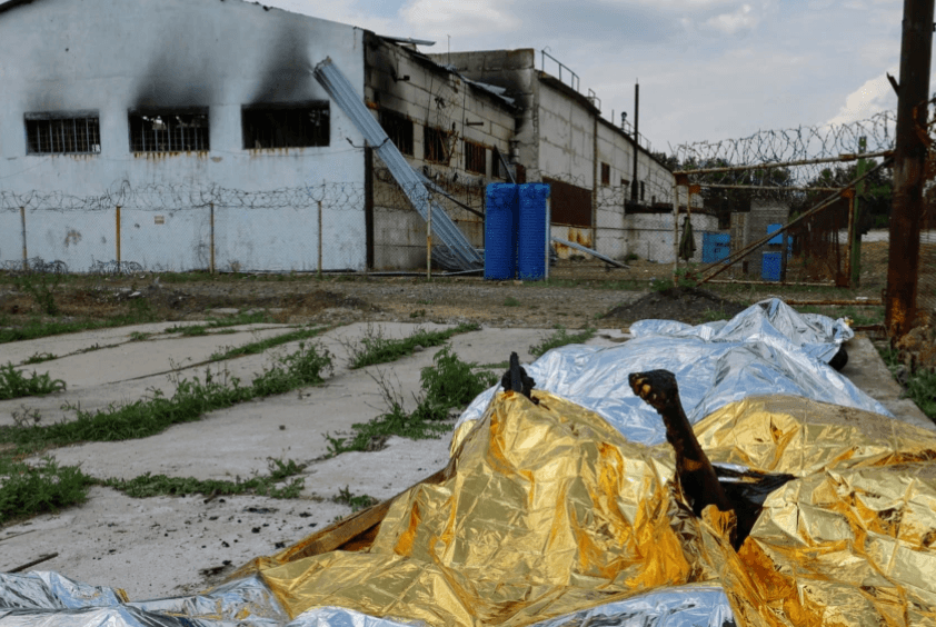 Россия выдала Украине тела погибших в Еленовке украинских пленных