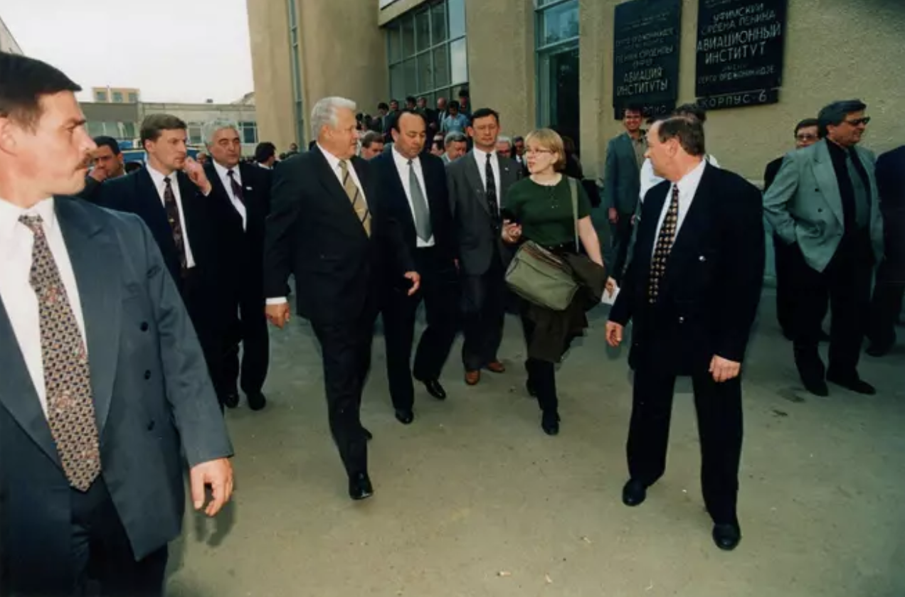 Арья Паананен с Борисом Ельциным, 1996 год