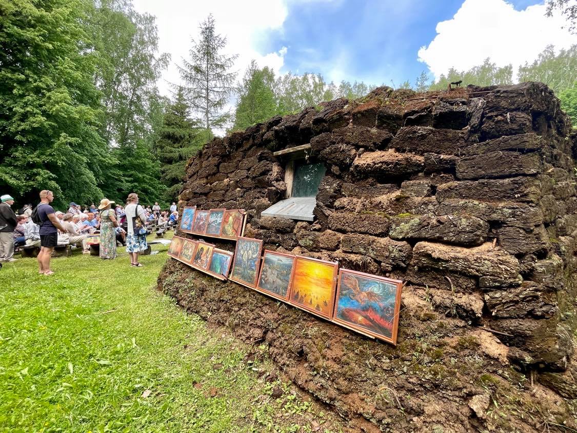 Образец юрты, построенной ссыльными литовцами у моря Лаптевых. Музей народного быта в Румшишкес (Литва)