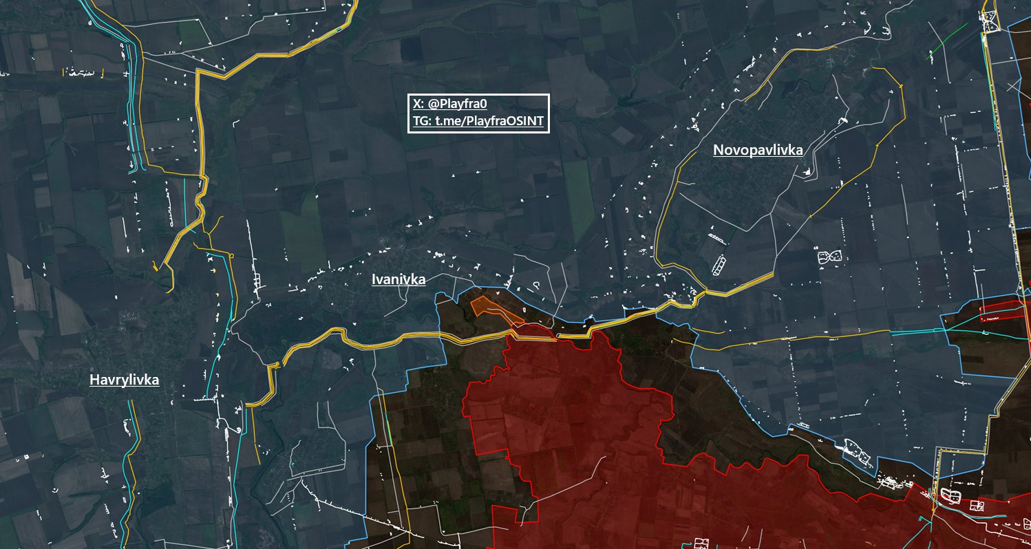 Ситуация в районе Ивановки на южно-донецком направлении по версии исследователя под ником Playfra