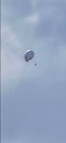Предположительное фото одного из примененных в ходе налета на территорию России воздушных шаров