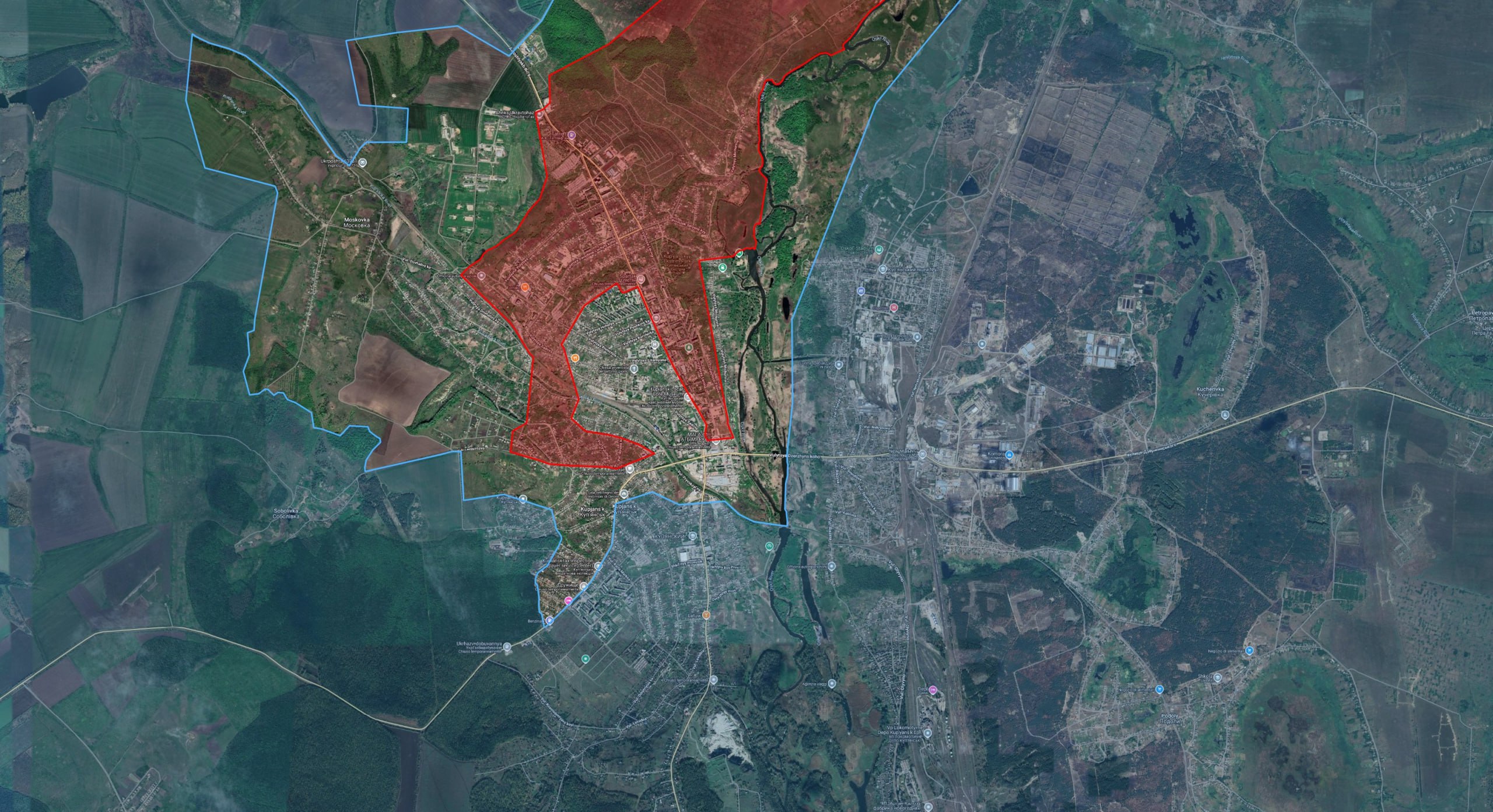 Ситуация в Купянске по версии исследователя под ником Playfra