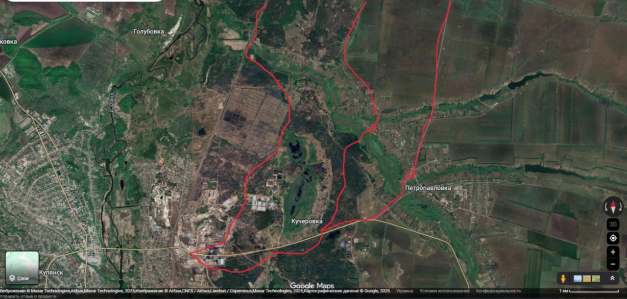 Российские маршруты снабжения и «просачивания» личного состава в Купянск