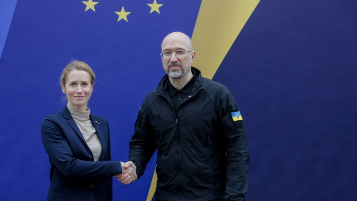 Кая Каллас и Денис Шмыгаль. Фото: РБК-Украина