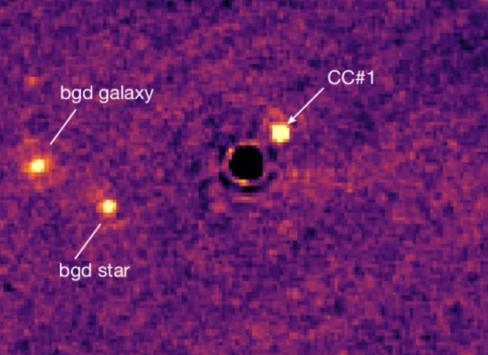 Объект CC#1 — первая экзопланета, обнаруженная телескопом «Джеймс Уэбб»