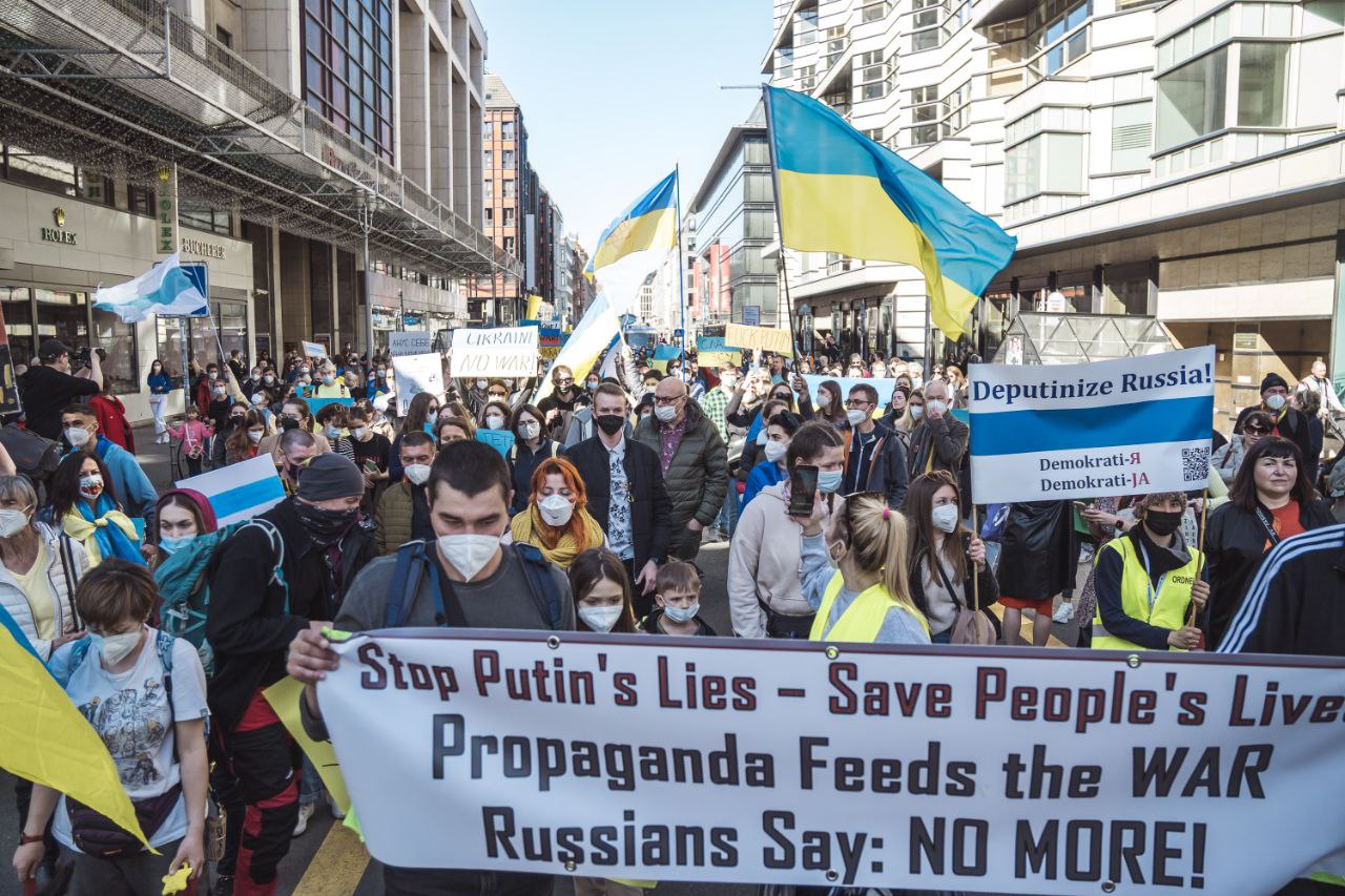 Фото: митинг в Берлине против войны в Украине / «Протестный Берлин» / Telegram
