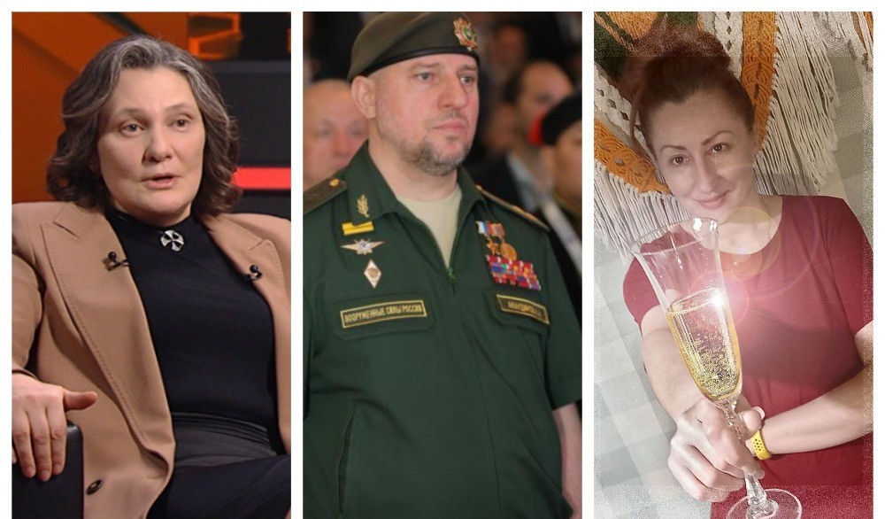 Z-пропагандистка Татьяна Монтян, командир спецназа «Ахмат» Апти Алаудинов и Z-блогер Оксана Кобелева